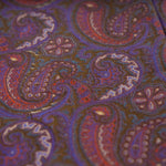 Paisley Tubular Scarf With Fringe Ends
