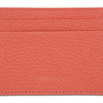 Pink Calf Leather Double Sided Card Holder