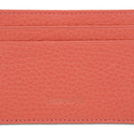 Pink Calf Leather Double Sided Card Holder