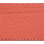 Pink Calf Leather Double Sided Card Holder