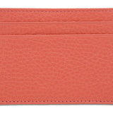 Pink Calf Leather Double Sided Card Holder