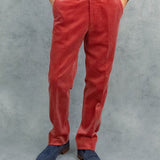 Pink Cotton Corduroy Trousers