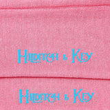 Pink Cotton Socks with Contrast Heel & Toe