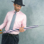 Pink & Navy Golf Umbrella