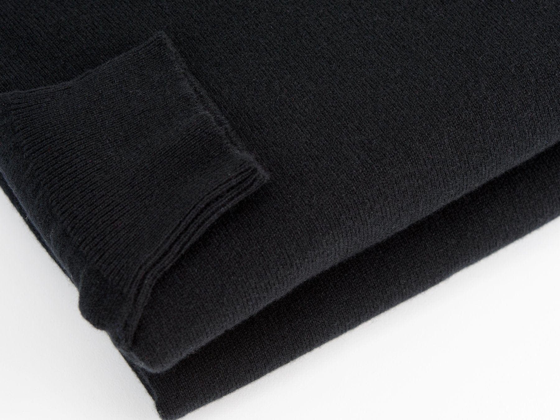 Plain Black Cashmere Sweater