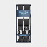 Plain Black Pure Wool Boxcloth Braces