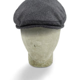 Plain Charcoal Grey Wool Loden Harlem Cap