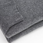 Plain Dark Grey Cashmere Sweater