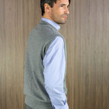 Plain Grey Cashmere Vest