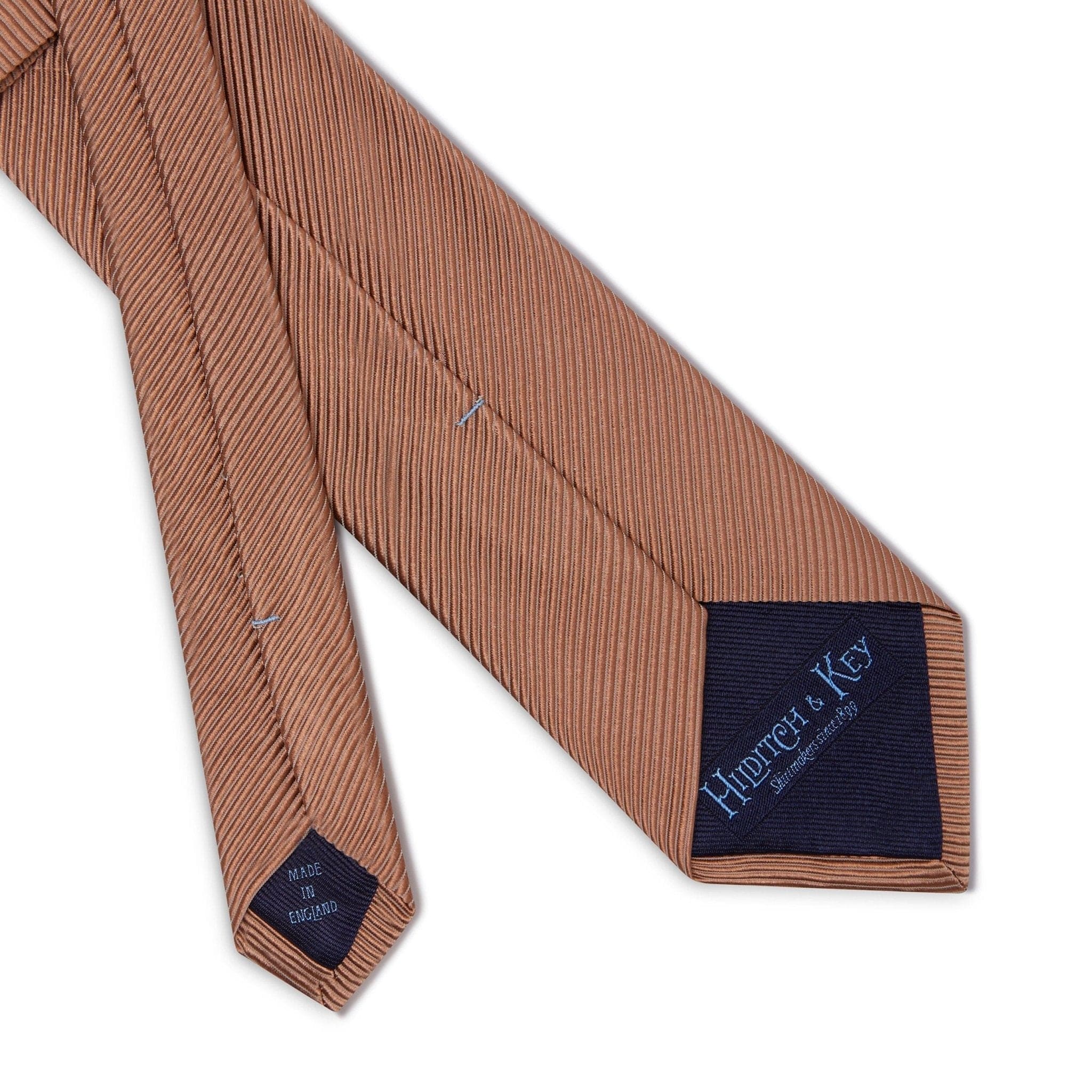 Plain Mink Woven Silk & Cotton Tie