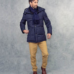 Plain Navy 100% Cashmere Scarf