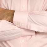 Plain Pink End-On-End Cotton