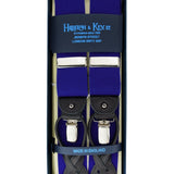Plain Purple Pure Wool Boxcloth Braces