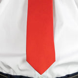 Plain Red Printed Silk Tie