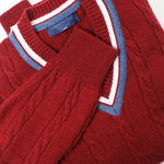 Red Cashmere Cricket Sweater
