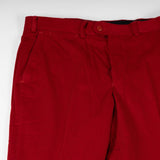 Rich Red Cotton Corduroy Trousers