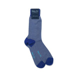Royal Blue & White Pin Dot Cotton Short Socks