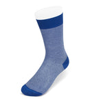 Royal Blue & White Pin Dot Cotton Short Socks