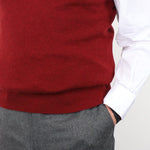 Russet Red Cashmere Vest