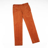 Rust Cotton Corduroy Trousers