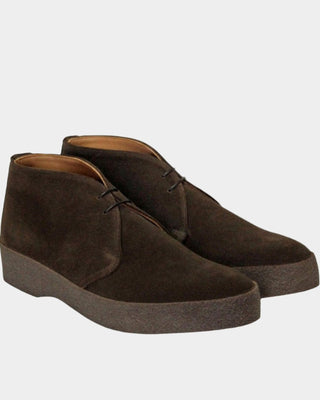 Sanders Chocolate Suede Hi Top Chukka Boot