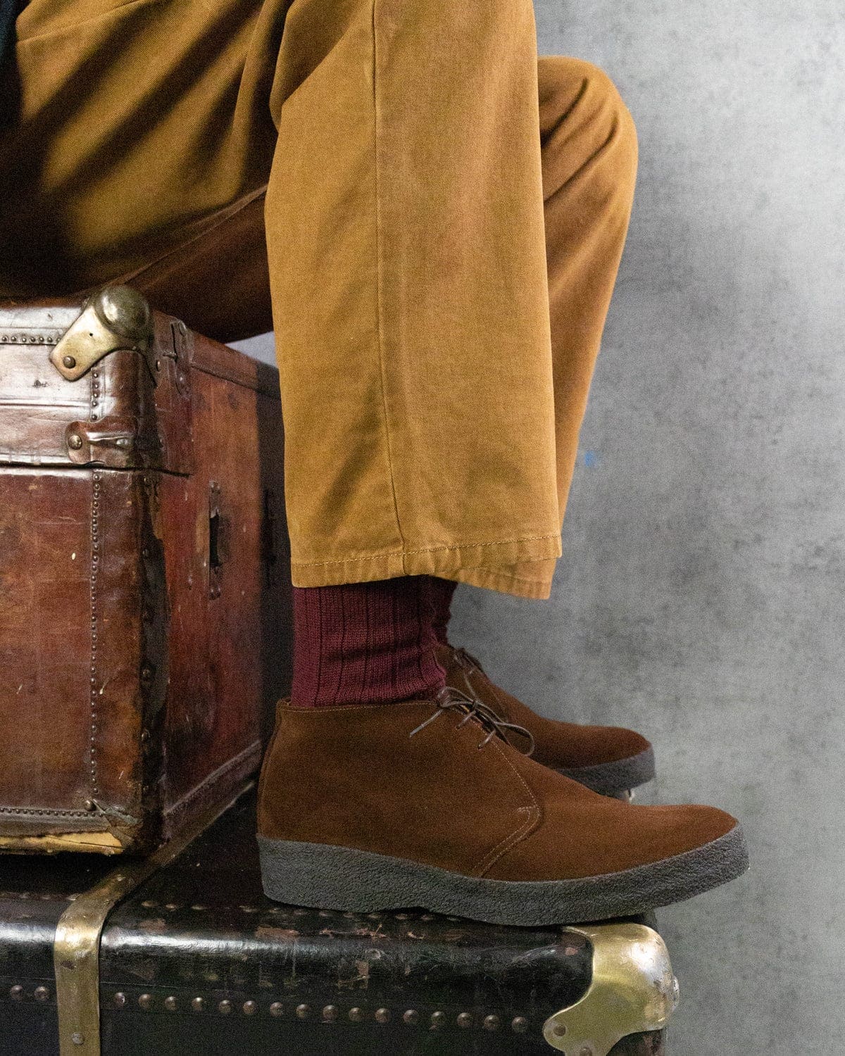 Sanders Hi Top Polo Snuff Suede Chukka Boot