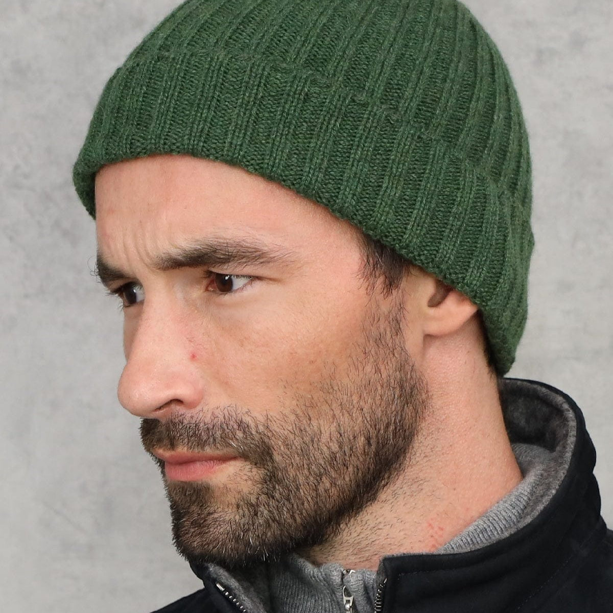 Serpentine Green Cashmere Beanie