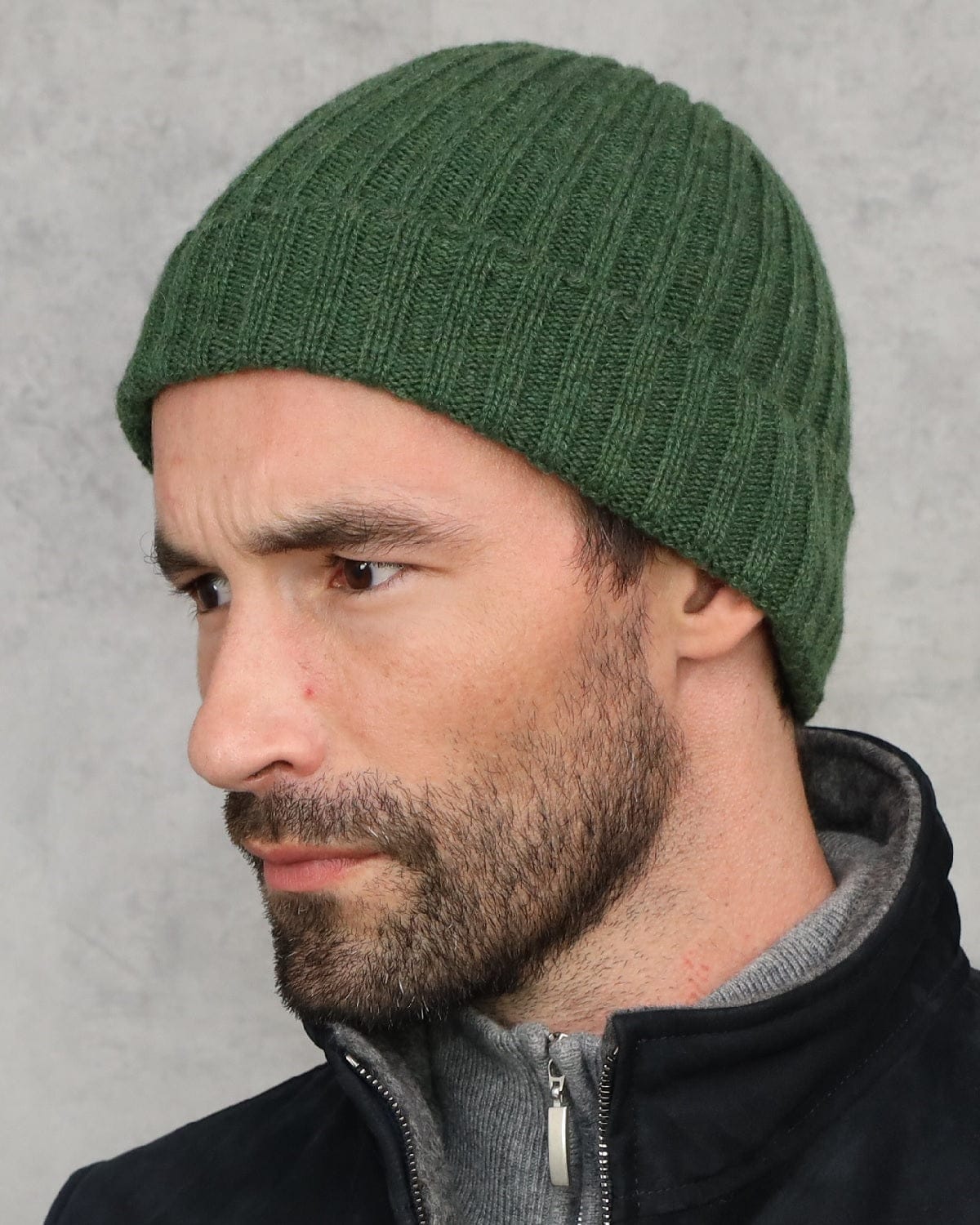 Serpentine Green Cashmere Beanie