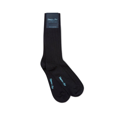 Short Black Heavy Sports Wool Socks