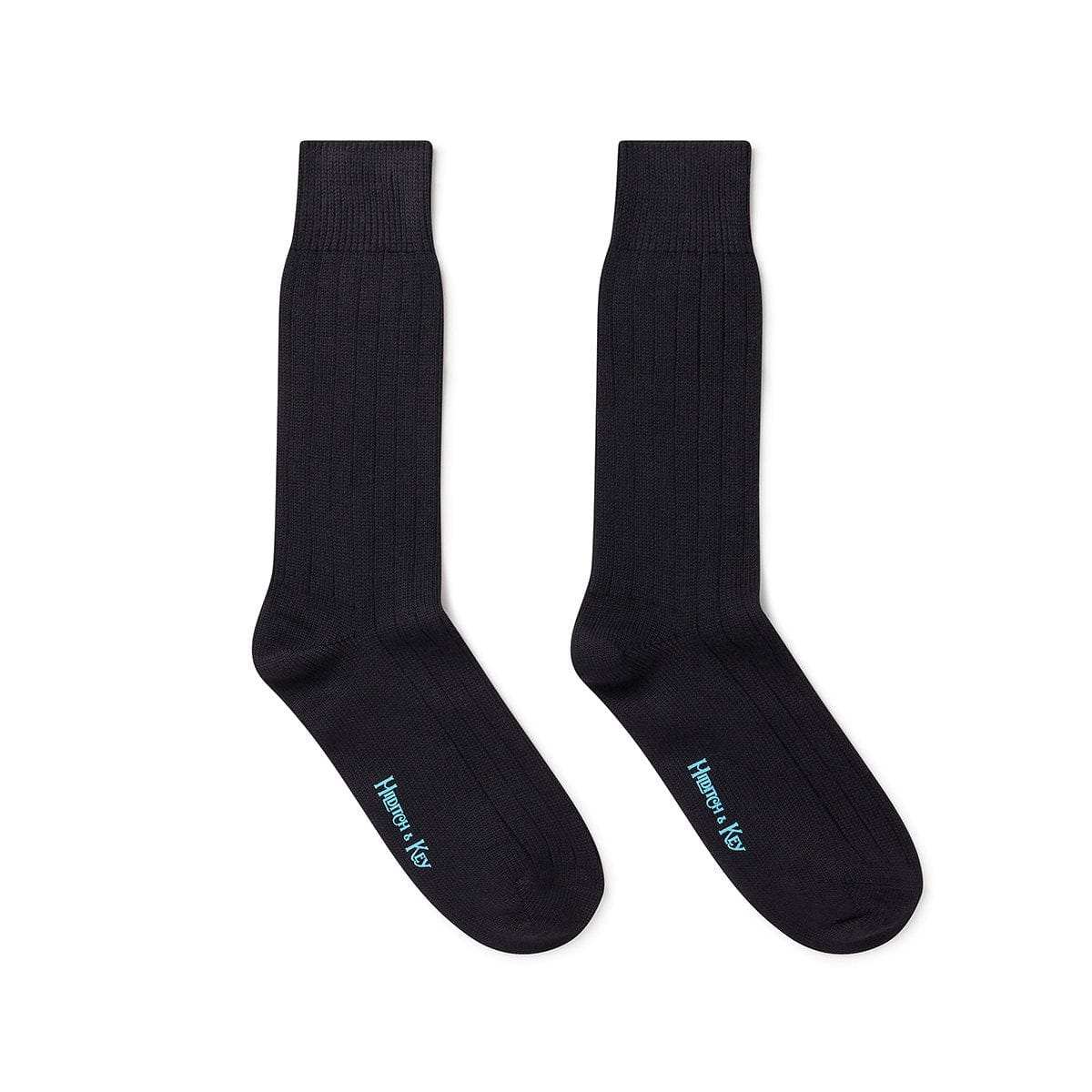Short Black Heavy Sports Wool Socks
