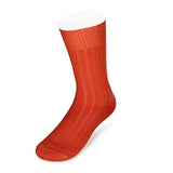 Short Burnt Orange Heavy Sports Wool Socks