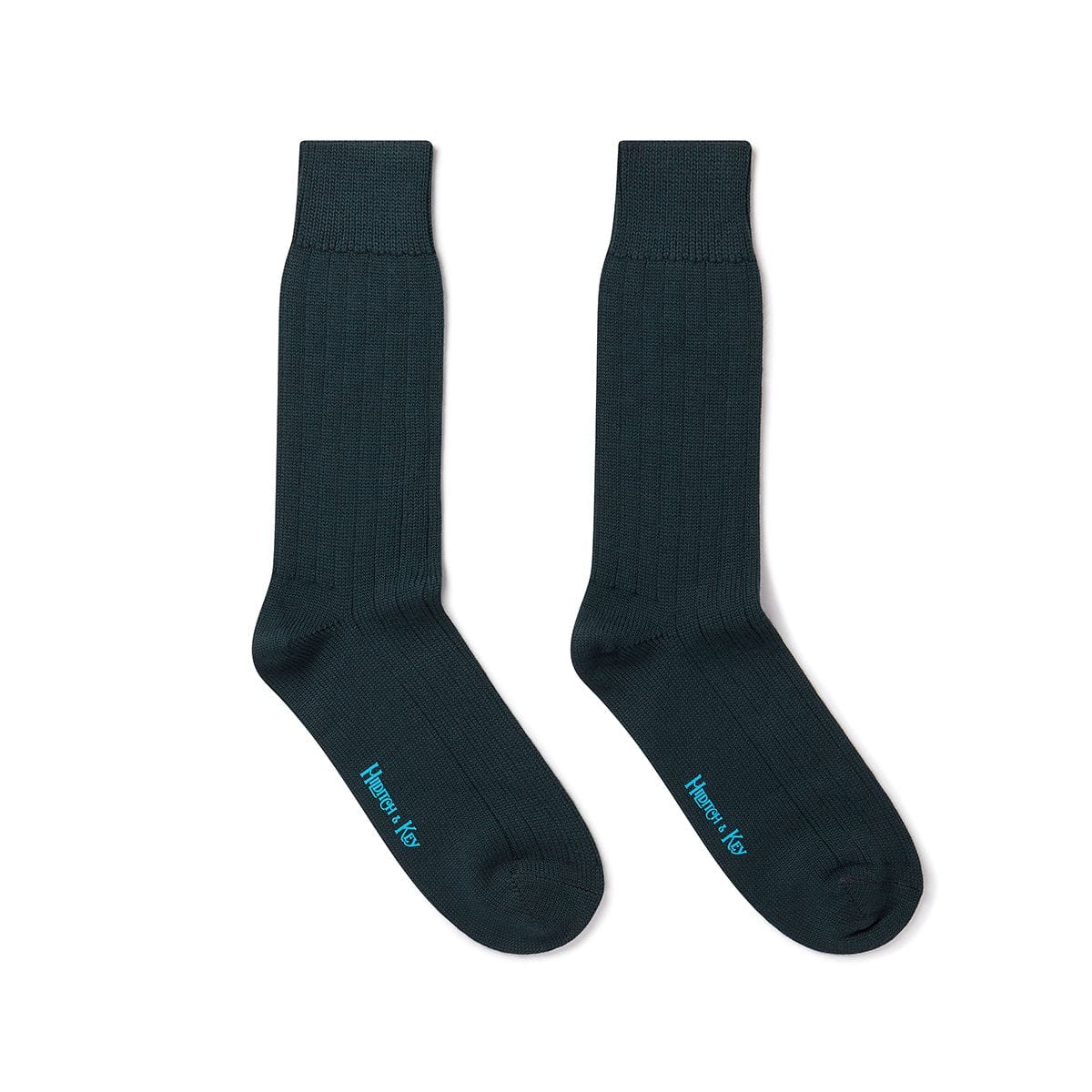 Short Dark Green Heavy Sports Wool Socks