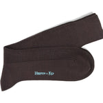 Short Dark Red Wool Socks