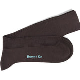 Short Dark Red Wool Socks