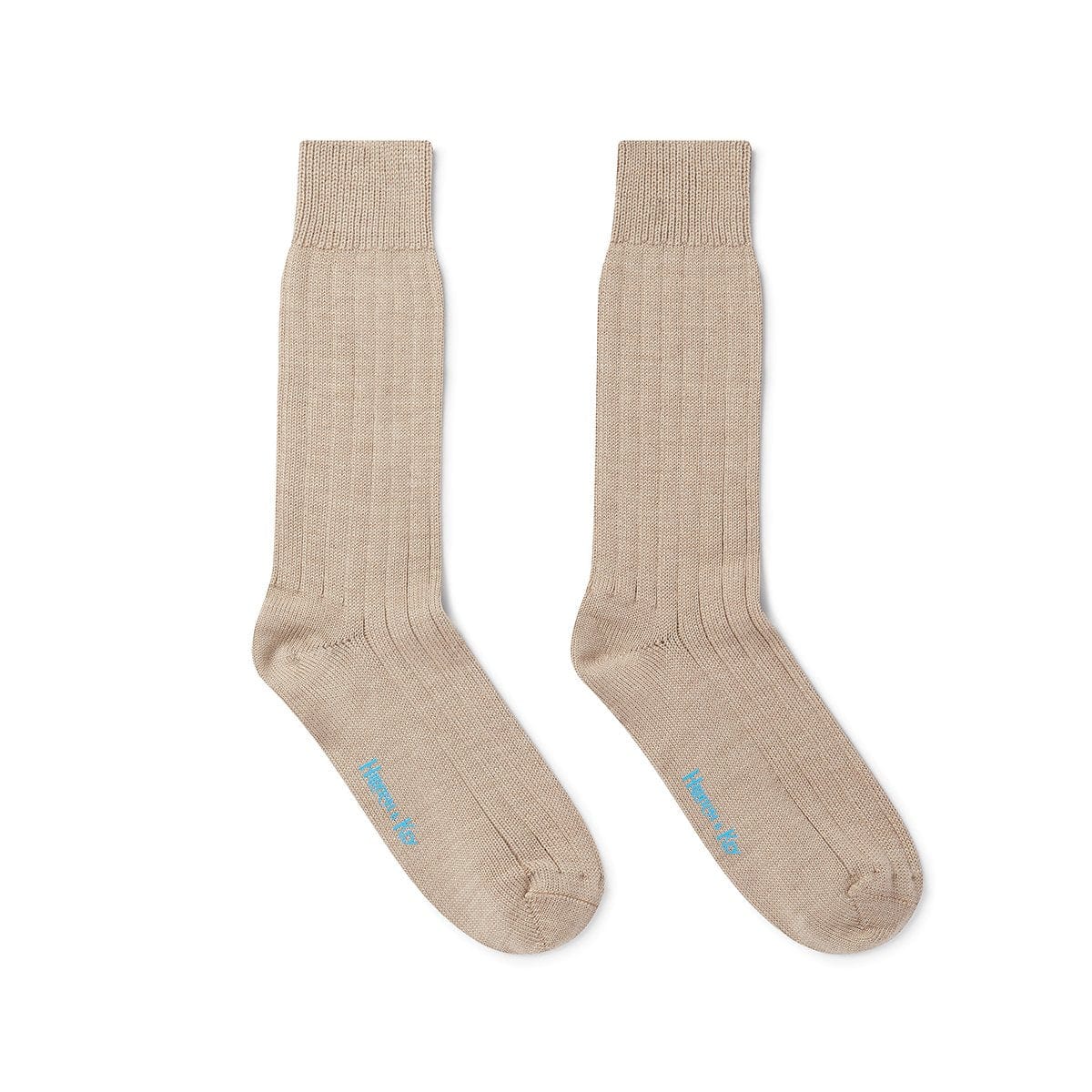 Short Mid Beige Heavy Sports Wool Socks