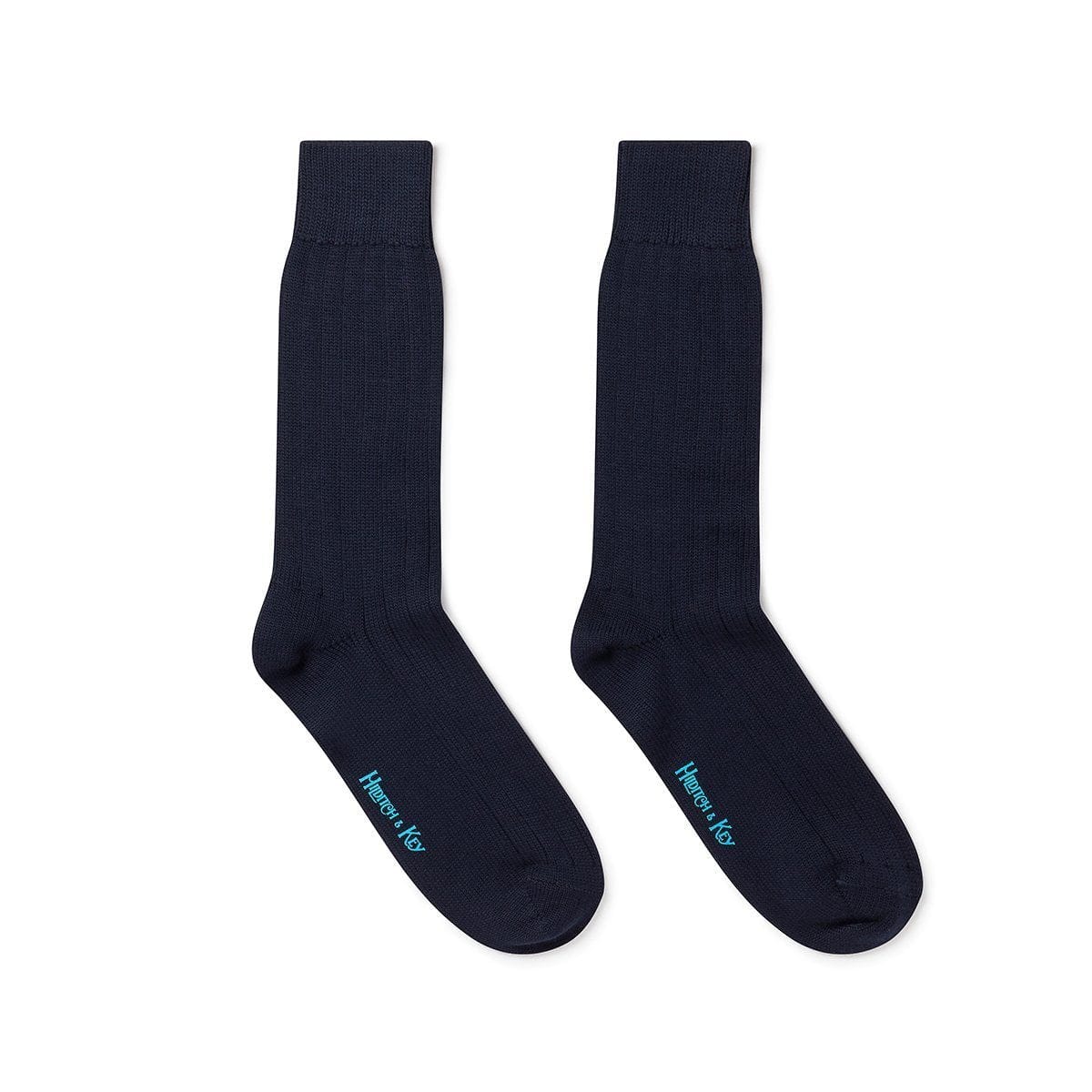 Short Navy Heavy Sports Wool Socks