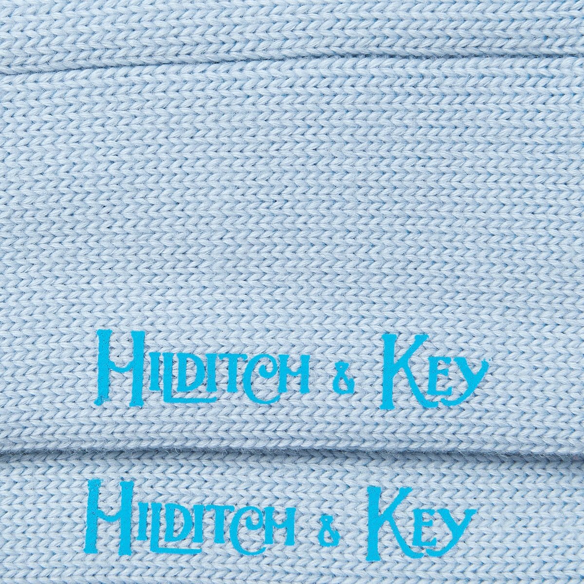 Short Pale Blue Heavy Sports Wool Socks