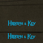 Short Plain Dark Green Cotton Socks