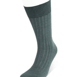 Short Plain Dark Grey Cotton Socks