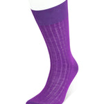 Short Plain Purple Cotton Socks