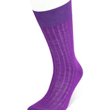 Short Plain Purple Cotton Socks