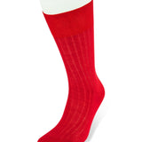 Short Plain Red Cotton Socks