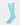 Short Plain Turquoise Cotton Socks