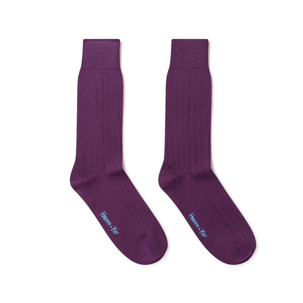 Short Purple Heavy Sports Wool Socks