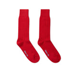 Short Red Heavy Sports Wool Socks