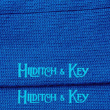 Short Royal Blue Heavy Sports Wool Socks