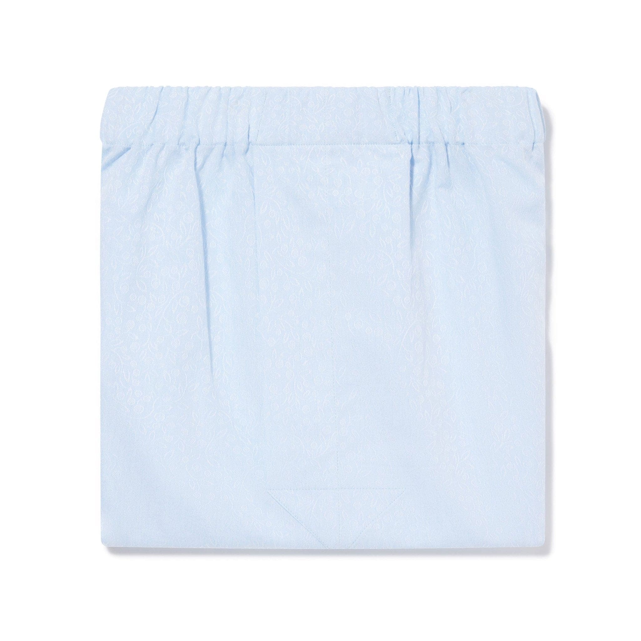 Sky Blue With White Flowers 100% Cotton Boxer Short