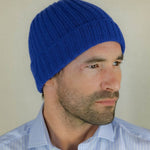 Sophia Blue Cashmere Beanie