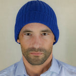 Sophia Blue Cashmere Beanie