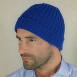 Sophia Blue Cashmere Beanie